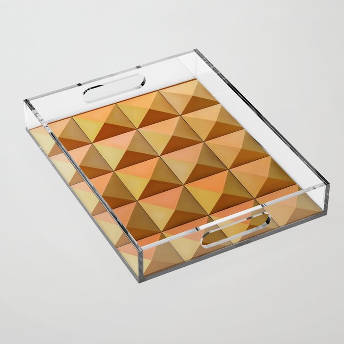 Geometric Pattern Acrylic Tray