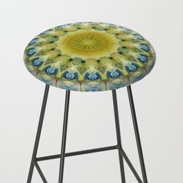 Yellow And Blue Healing Art - Calm Light Bar Stool