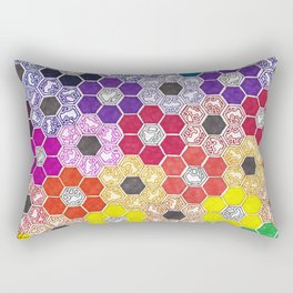Rainbow Panel 2 Rectangular Pillow