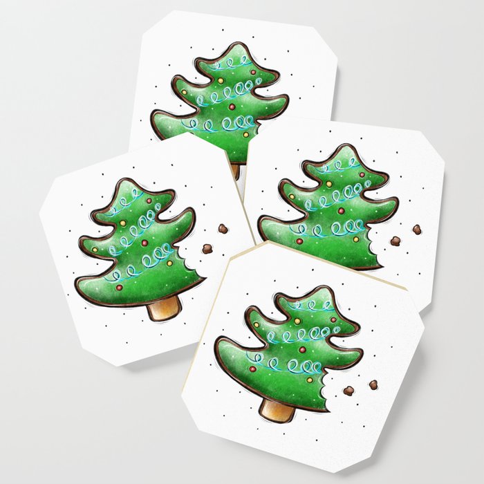 christmas gingerbread in the form of a tree  Coaster