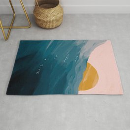 "One Wave At A Time" Area & Throw Rug