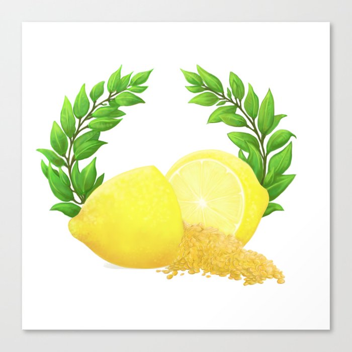 When Life Gives You Lemons, You Paint That **** Gold Canvas Print