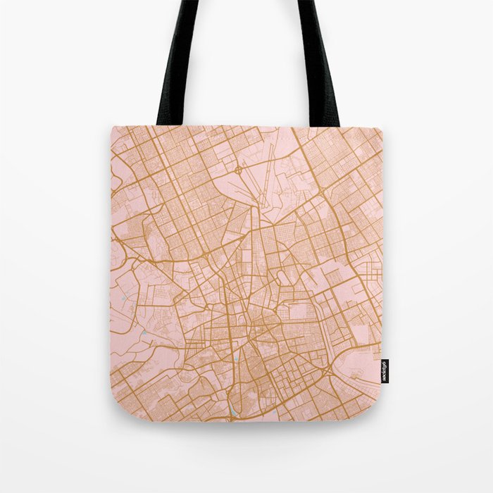 Riyadh map, Saudi Arabia Tote Bag by AnnaGo Society6