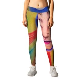 Tres Brujas Leggings | Stars, Abstract, Colored Pencil, Pattern, Sunset, Three, Surrealism, Sorceress, Graphite, Drawing 