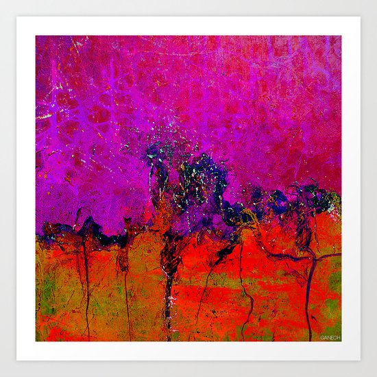 Abstraction du temps Art Print