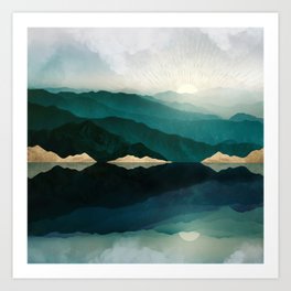 Waters Edge Reflection Art Print