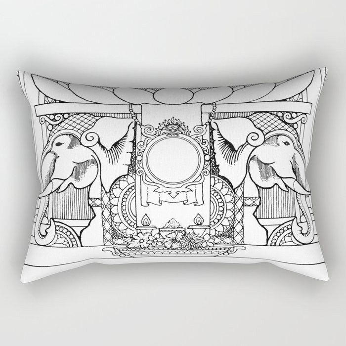 Elephants Rectangular Pillow