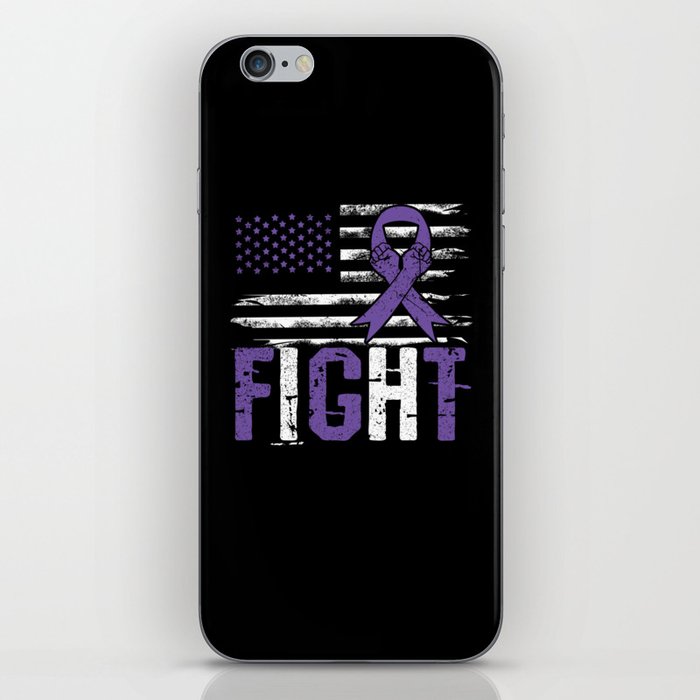 US Flag November Fight Pancreatic Cancer Awareness iPhone Skin