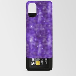 Glam Purple Diamond Shimmer Glitter Android Card Case
