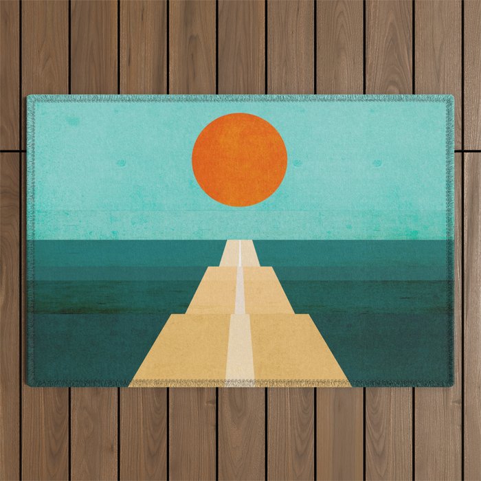 The Road Less Traveled Outdoor Rug
