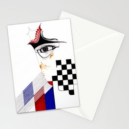 CHECKERS EYE Stationery Cards