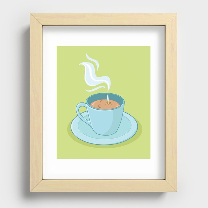 Hot Coffee, Not! Recessed Framed Print