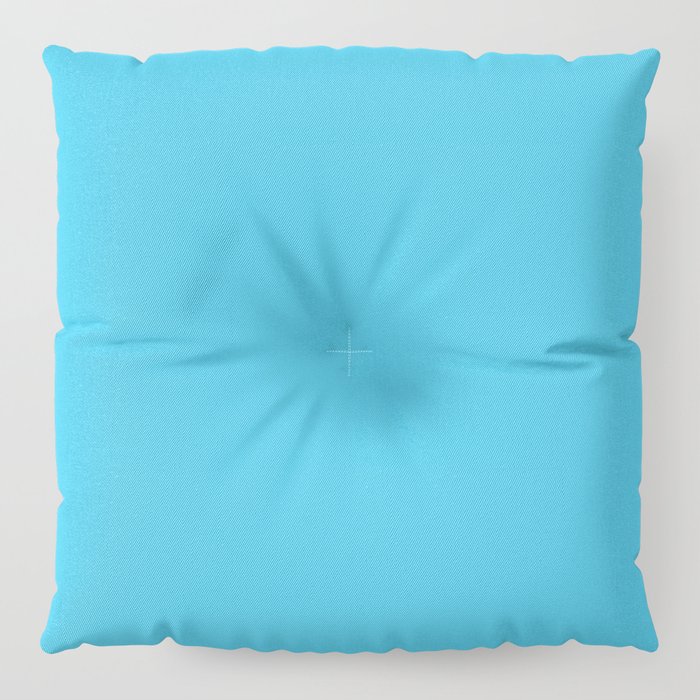Cheap Deep Sky Blue Color Floor Pillow By Podartist Society6