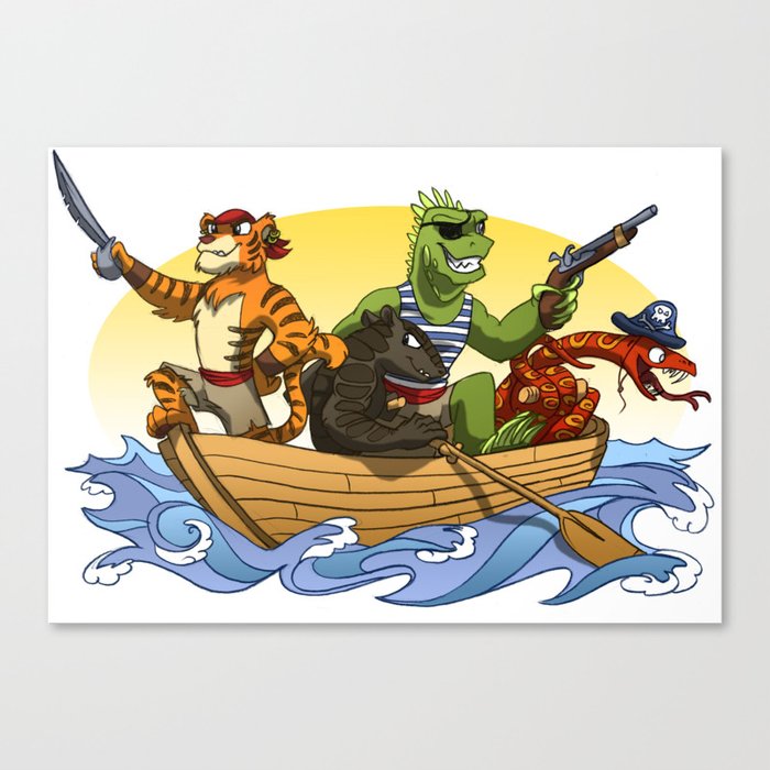 Them pirates! Canvas Print
