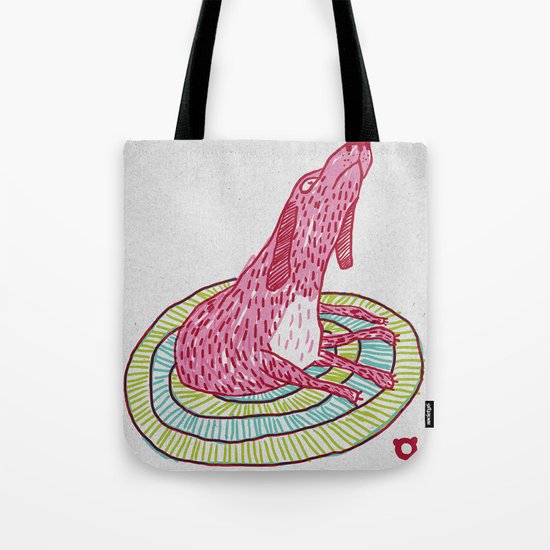 006_pink dog Tote Bag