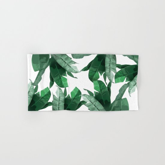 Tropical Palm Print Hand & Bath Towel