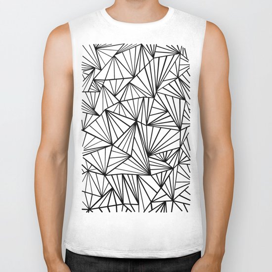 Ab Fan #2 White Biker Tank