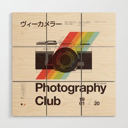 Photography Club Wood Wall Art