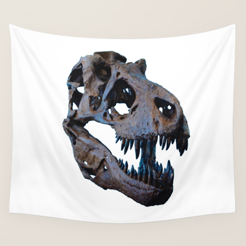 The Dinosaur Skull Color Wall Tapestry By Nocolordesigns Society6