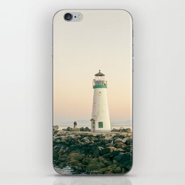 Dusk at Walton Lighthouse, Santa Cruz, California #1 iPhone Skin
