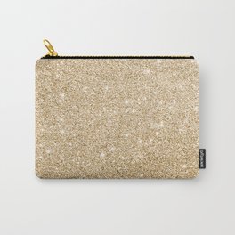 Modern abstract elegant chic gold glitter Carry-All Pouch