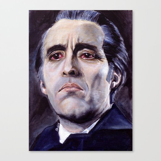 Christopher Lee as Dracula: He is the embodiment of all that is evil. Canvas Print