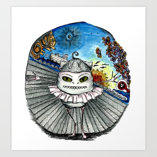 Noahs speedboat Art Print
