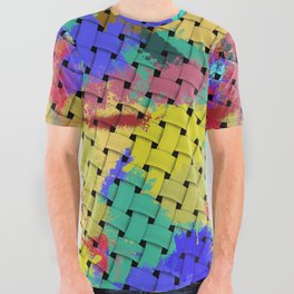 Intertwining from splashes of colors All Over Graphic Tee