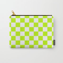 Checker (Lime/White) Carry-All Pouch