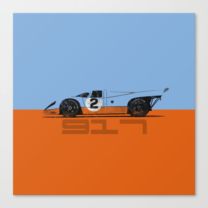 Vintage Le Mans race car livery design - 917 Canvas Print