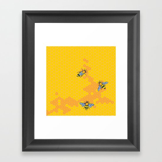 HoneyBees 1 Framed Art Print