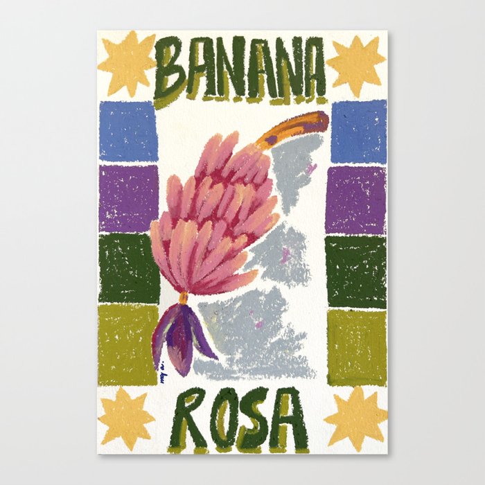 pink bananas Canvas Print