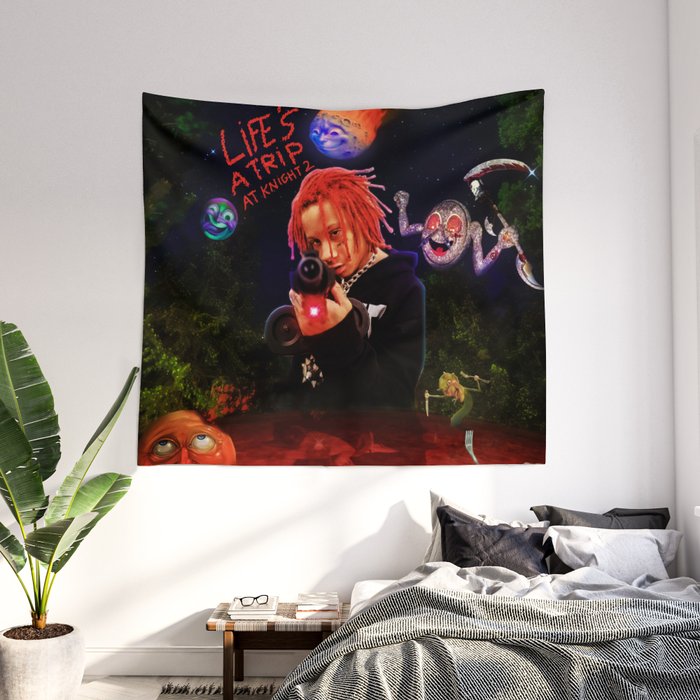 trip trippie at night redd 2021 masaug Wall Tapestry by