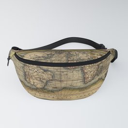 Vintage World Map - Ortelius World Map 1570 Fanny Pack