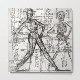 Clone Death - Intaglio / Printmaking Metal Print | Intaglio, Painting, Fashion, Human, Skull, Letters, Typography, Dead, Skeleton, Clone 