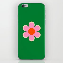 70s Bold Retro Floral Design iPhone Skin