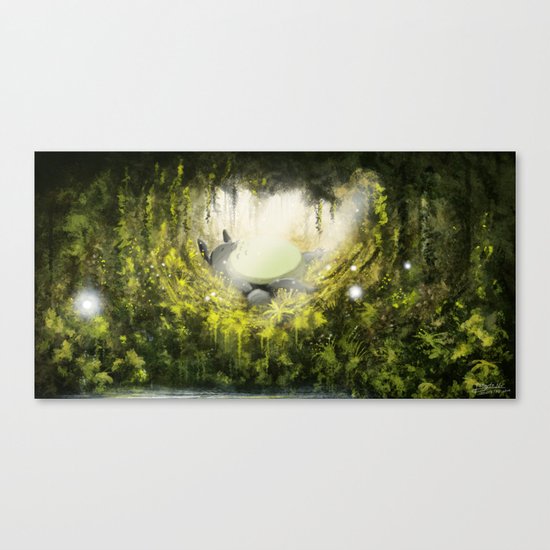 Totoro's Dream Canvas Print