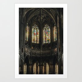 Gothic Windows Art Print