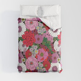 Vintage Florals Geranium Comforter
