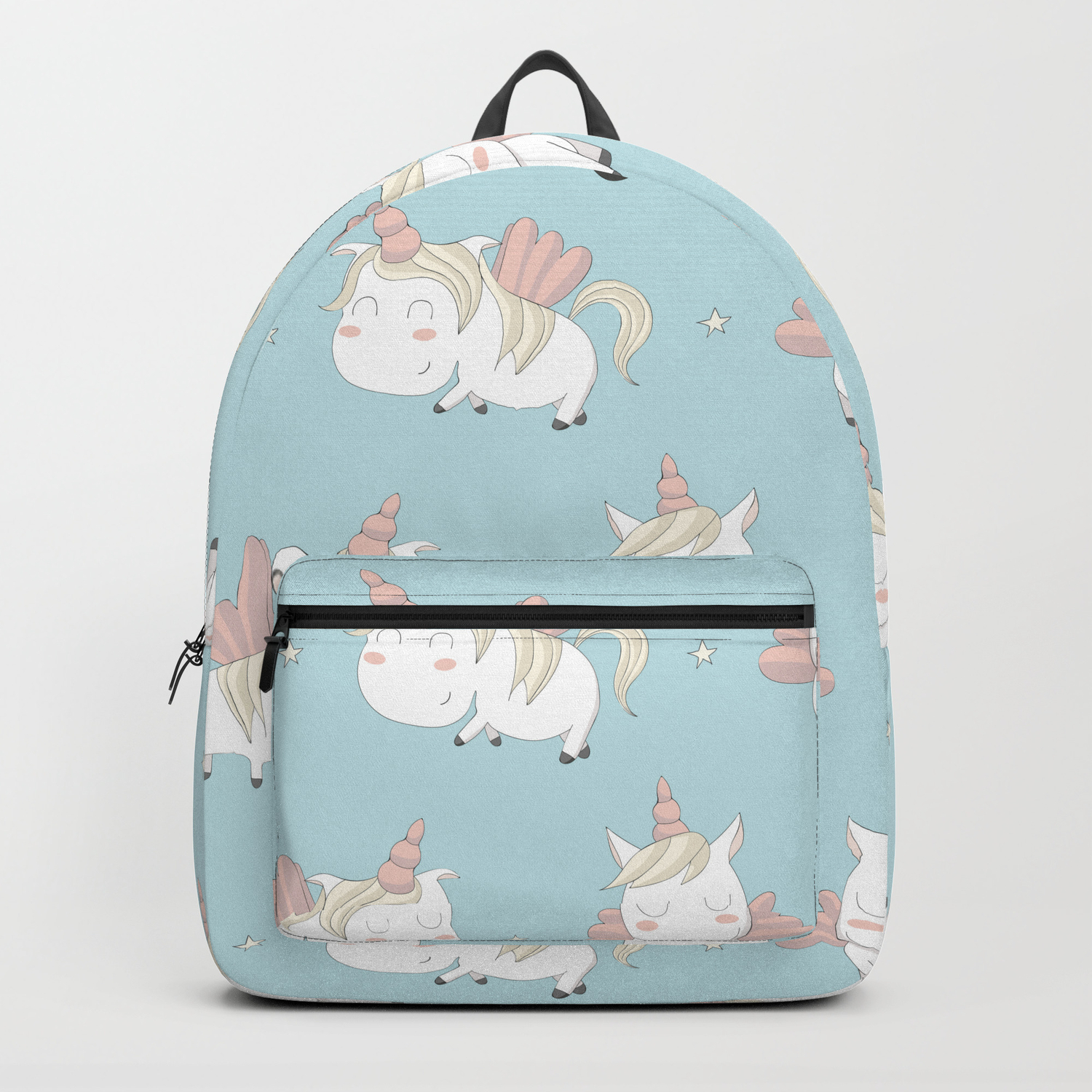 mint blue backpack