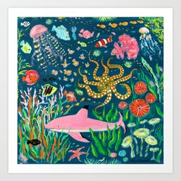 Saltwater Fish Art Prints For Any Decor Style Society6