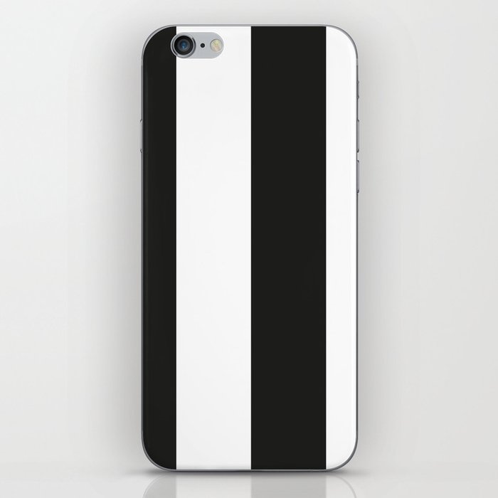 Black and white stripe pattern iPhone Skin