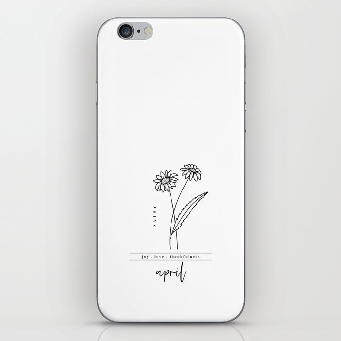 April Birth Flower | Daisy iPhone Skin