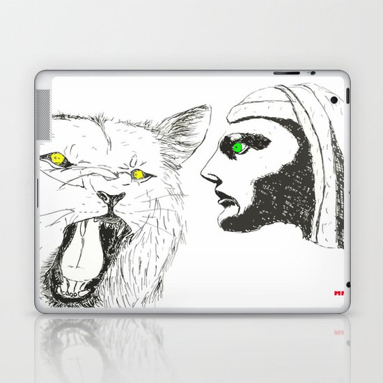 Lion and Man Laptop & iPad Skin