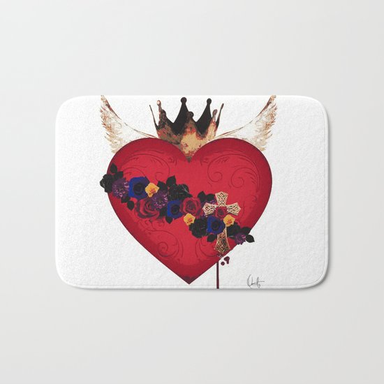 Sacred Heart for Frida Bath Mat