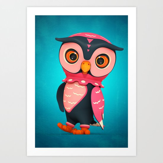 Hootley Art Print