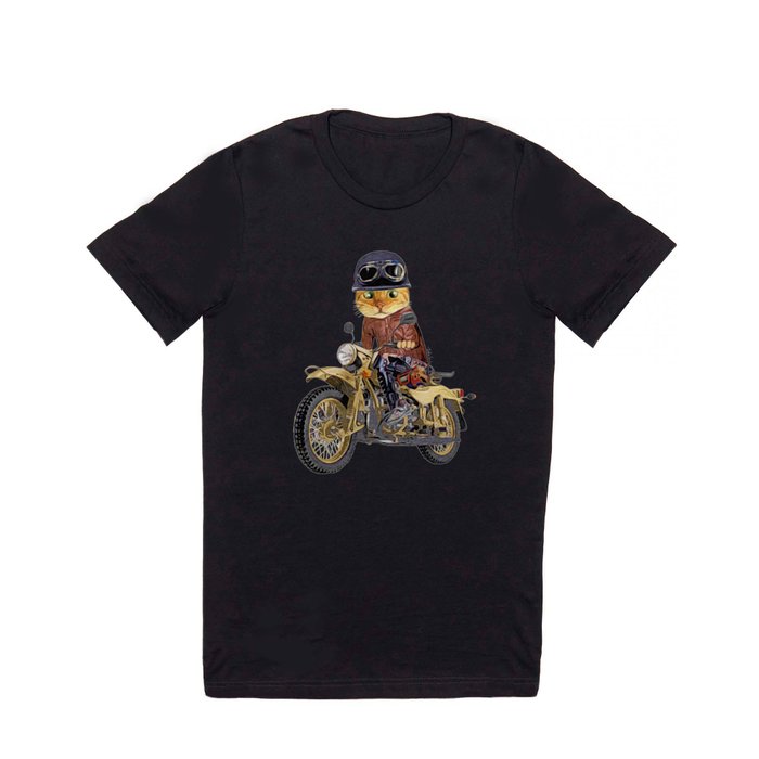 Cat riding motorcycle T Shirt