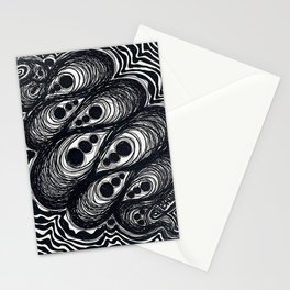 Groovy Circle Lines Stationery Card