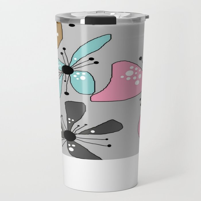 Flowery Ewa Original Danish Design Bykazandholly Travel Mug By Bykazandholly Society6