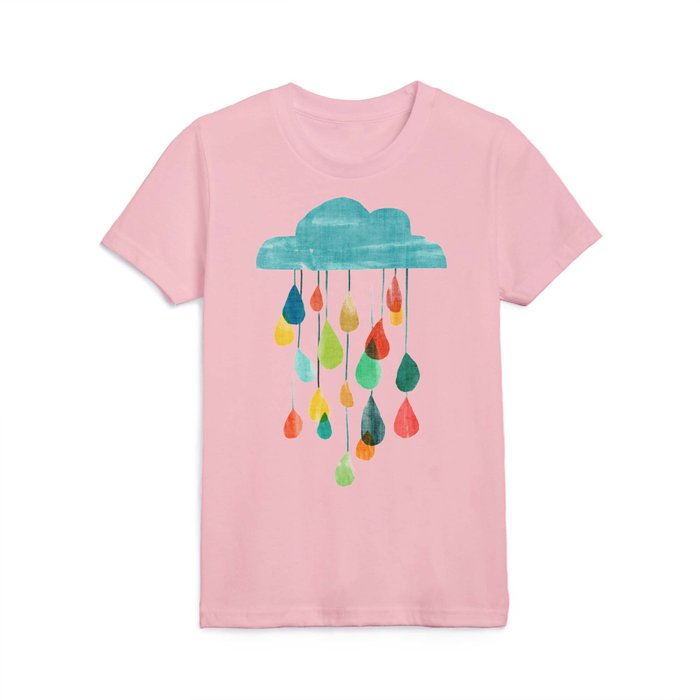 cloudy with a chance of rainbow Kids T Shirt